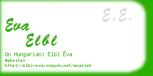 eva elbl business card